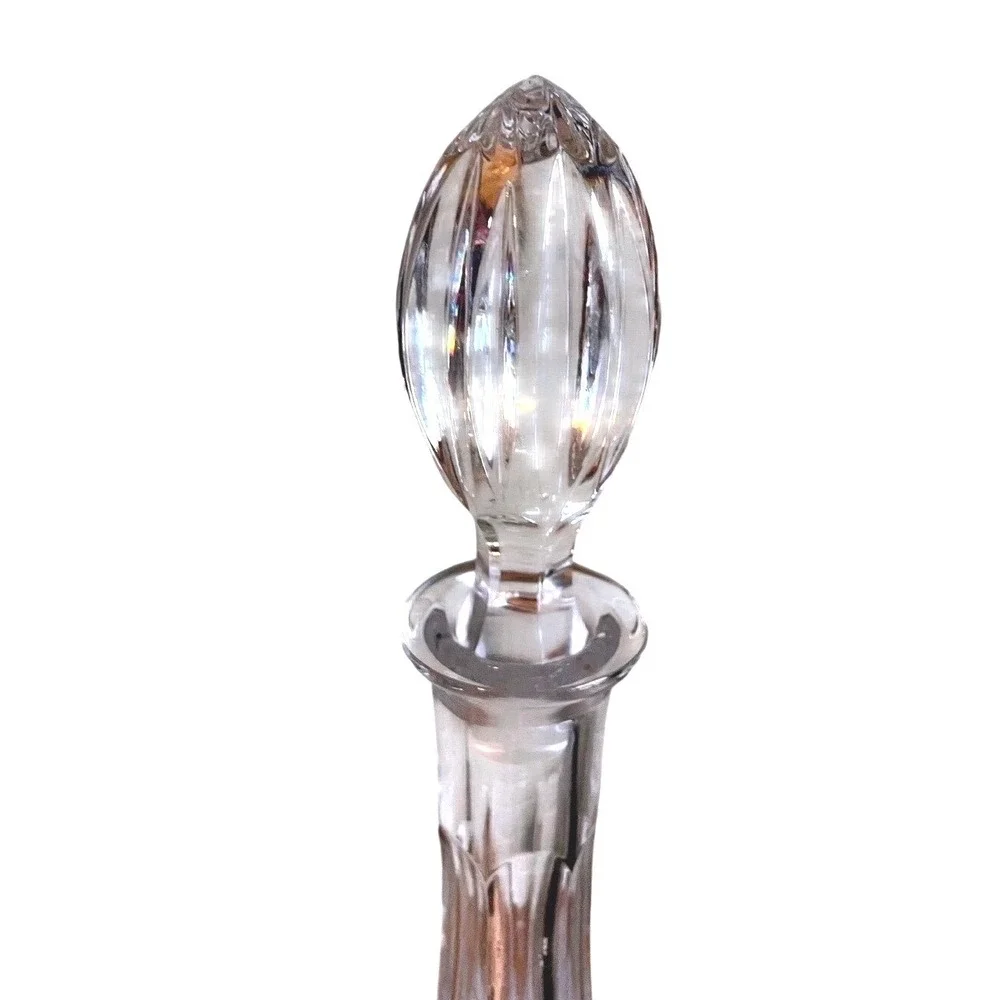 ⁠Vintage Lausitzer Bleikristall Lead Crystal Wine Decanter GDR Cut Glass 15